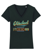 Oldschool Tricou mânecă scurtă guler V Damă Evoker