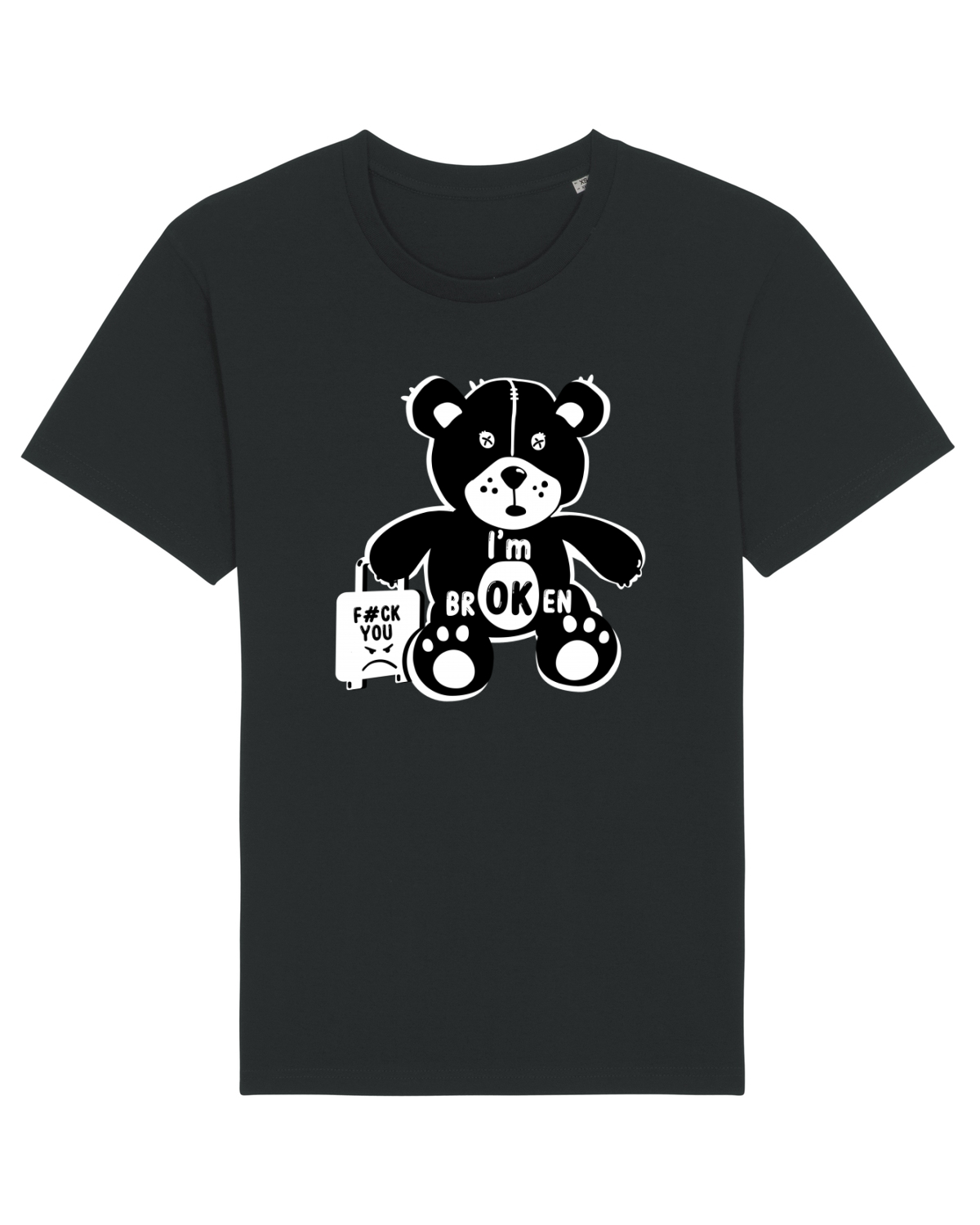 Tricou mânecă scurtă Unisex Rocker Black