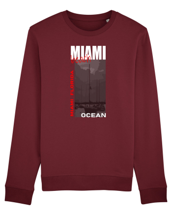 Travel. Miami Beach Burgundy