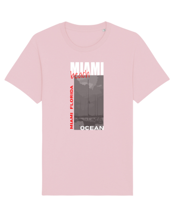 Travel. Miami Beach Cotton Pink