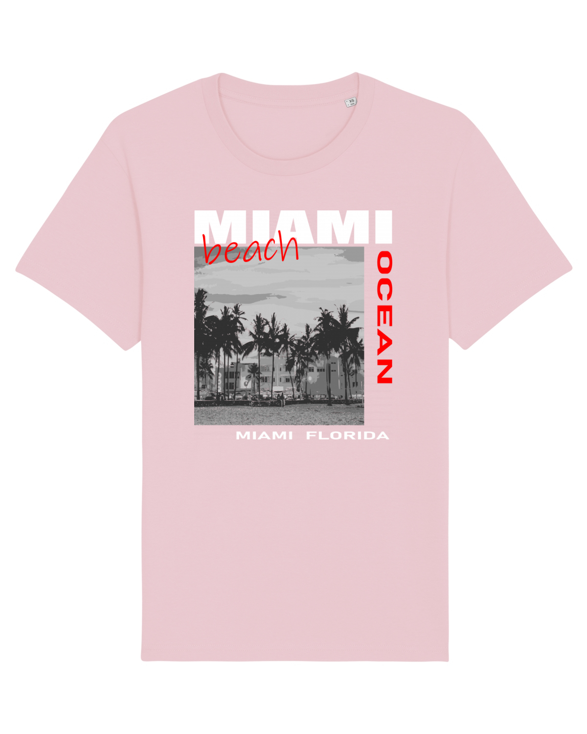 Tricou mânecă scurtă Unisex Rocker Cotton Pink