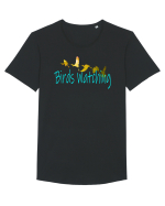 Birds Watching Tricou mânecă scurtă guler larg Bărbat Skater