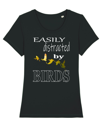Easily Distracted By Birds Black