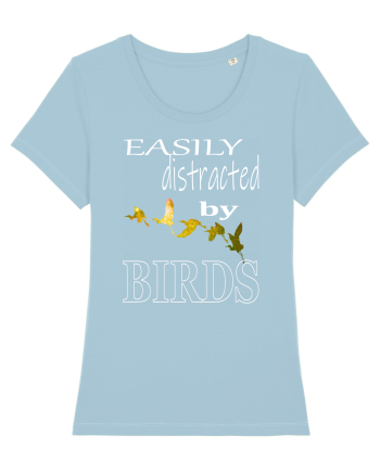 Easily Distracted By Birds Sky Blue