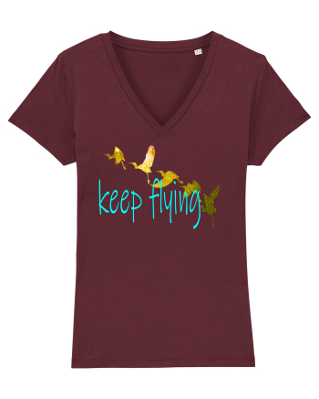 Keep Flying Burgundy