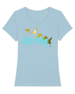 Keep Flying Tricou mânecă scurtă guler larg fitted Damă Expresser