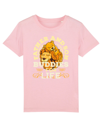 Tata si fiul prieteni pe viata. Father and son buddies for life Cotton Pink
