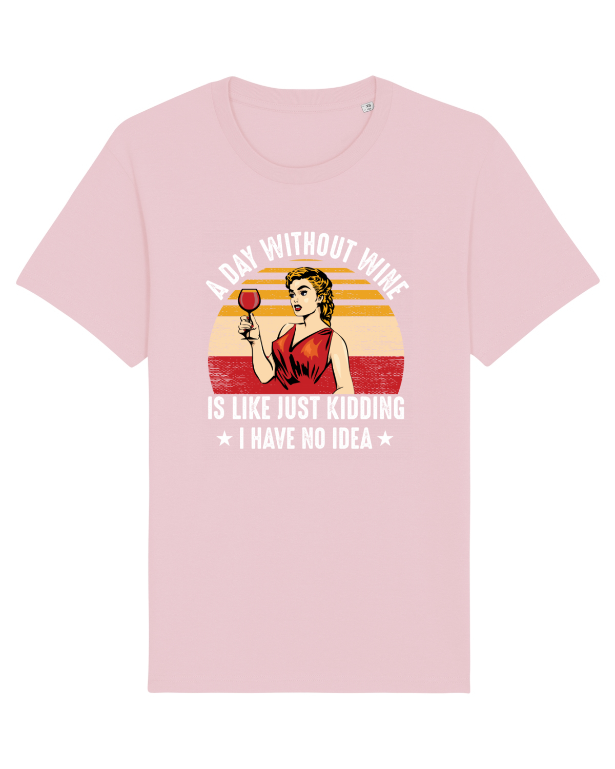 Tricou mânecă scurtă Unisex Rocker Cotton Pink