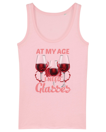 At My Age I Need Glasses Cotton Pink