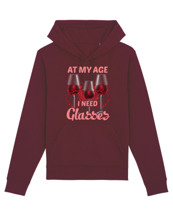 At My Age I Need Glasses Burgundy