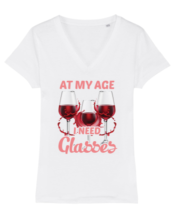 At My Age I Need Glasses White