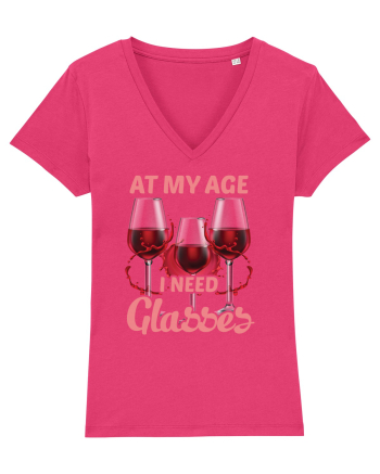 At My Age I Need Glasses Raspberry