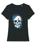 Do Not Be Afraid - Blue Roses Tricou mânecă scurtă guler larg fitted Damă Expresser