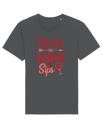 Red Lips And Wine Sips Anthracite