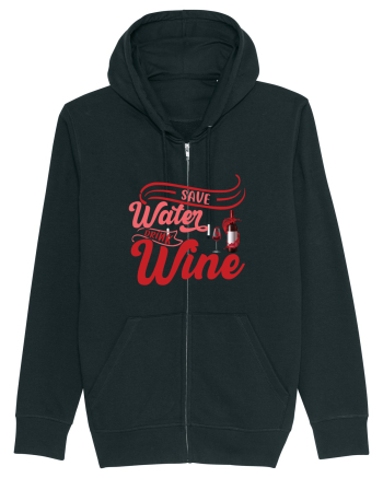 Save Water Drink Wine Black