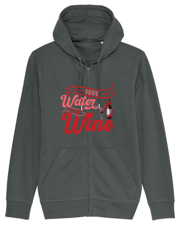 Save Water Drink Wine Anthracite