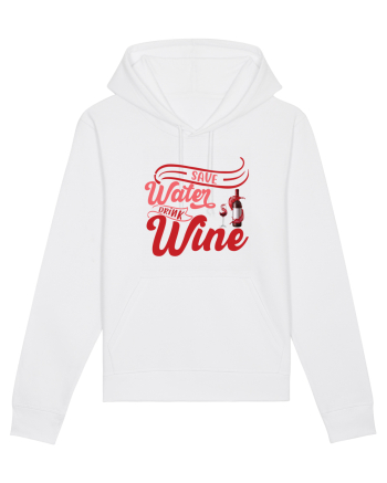 Save Water Drink Wine White