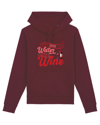 Save Water Drink Wine Burgundy