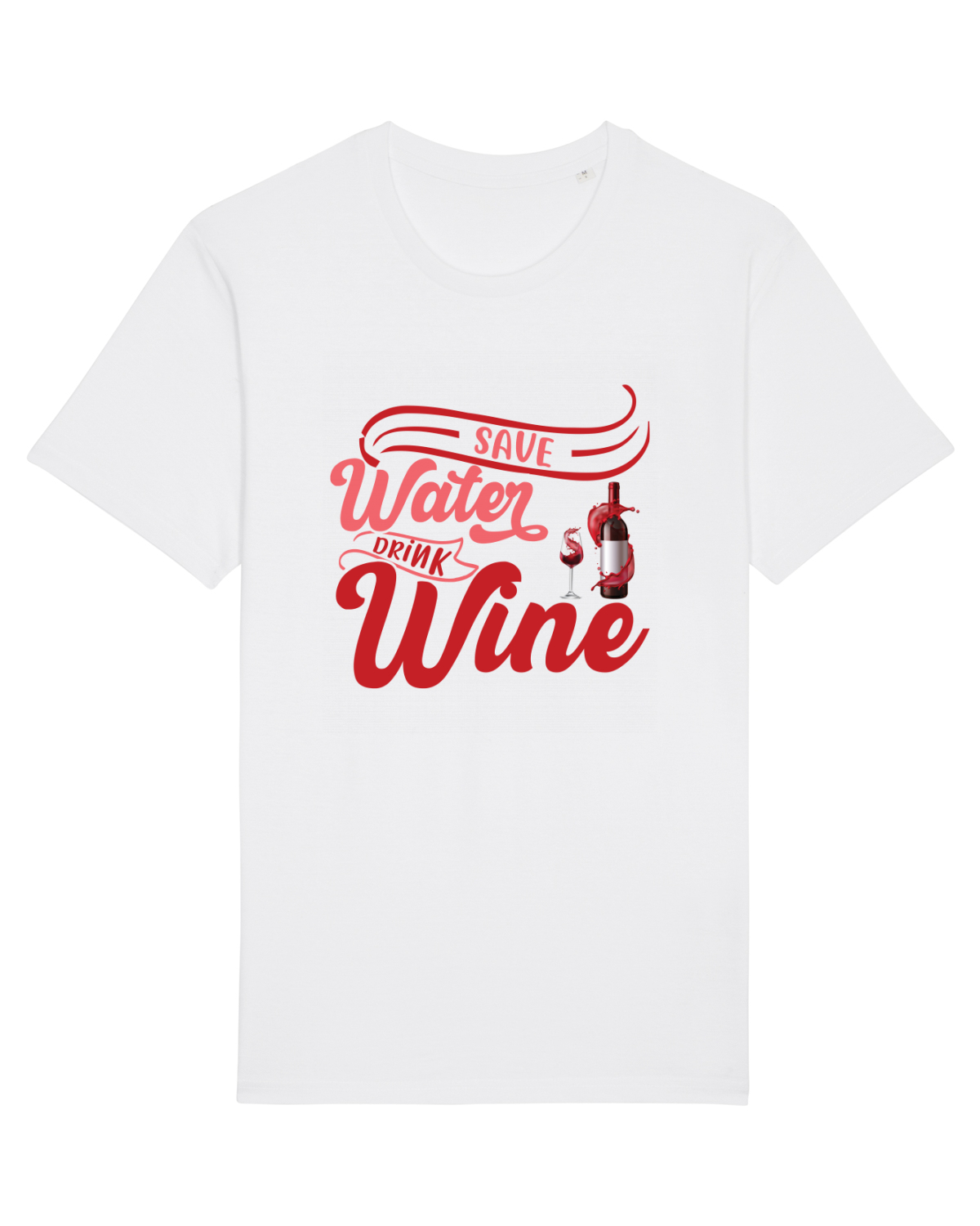 Tricou mânecă scurtă Unisex Rocker White