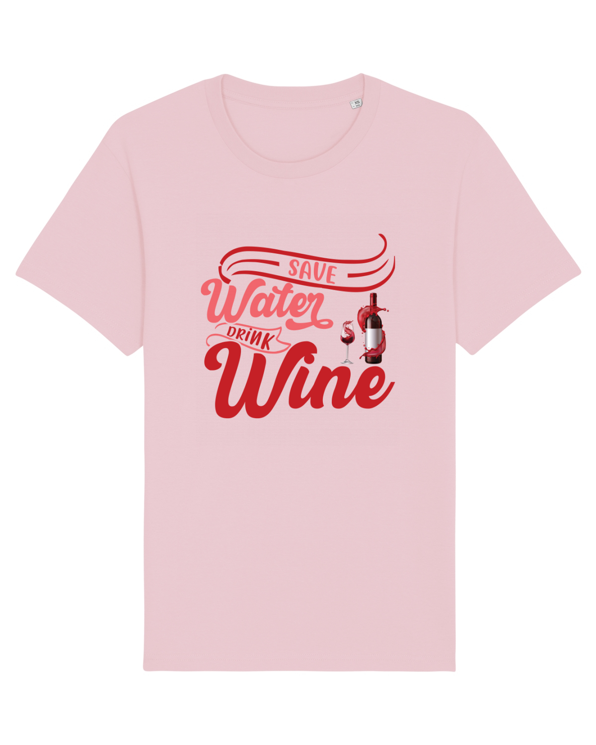 Tricou mânecă scurtă Unisex Rocker Cotton Pink