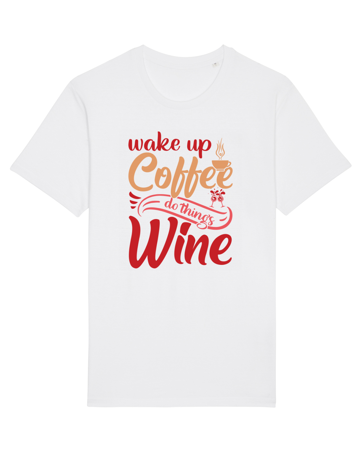 Tricou mânecă scurtă Unisex Rocker White