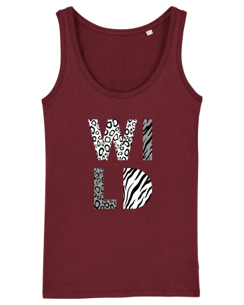 Salbatic alb-negru Burgundy