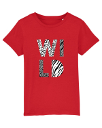 Salbatic alb-negru Tricou mânecă scurtă  Copii Mini Creator