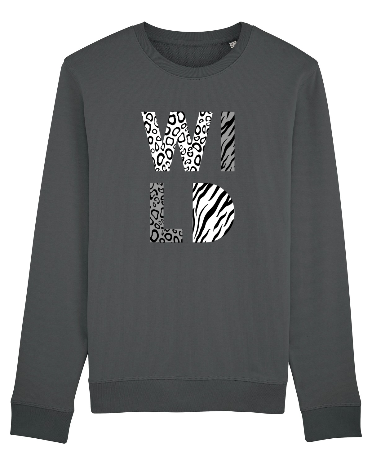 Bluză mânecă lungă Unisex Rise Anthracite
