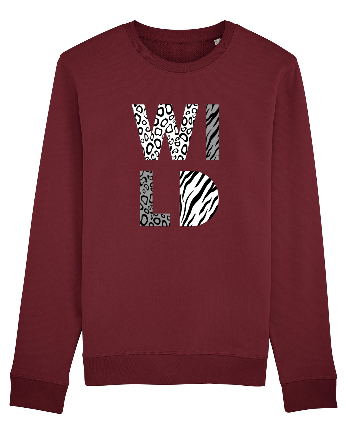 Bluză mânecă lungă Unisex Rise Burgundy