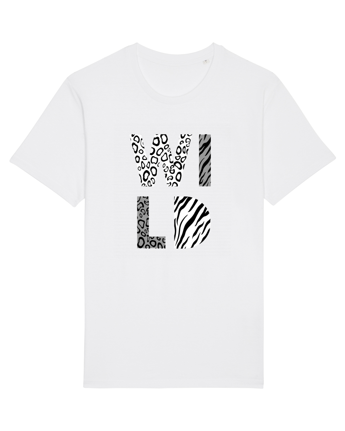 Tricou mânecă scurtă Unisex Rocker White