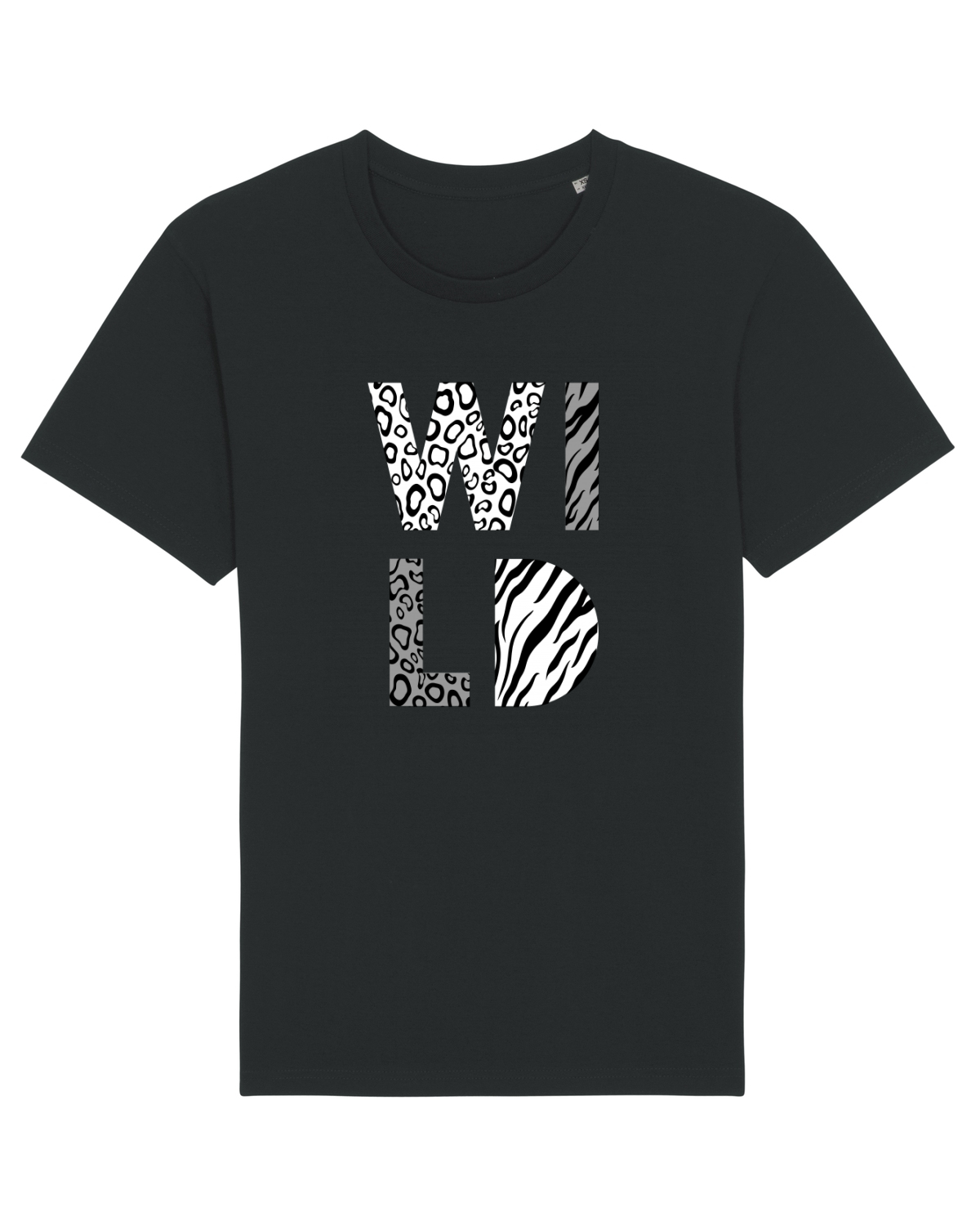 Tricou mânecă scurtă Unisex Rocker Black
