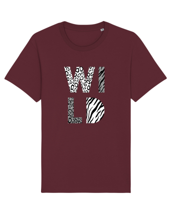 Salbatic alb-negru Burgundy