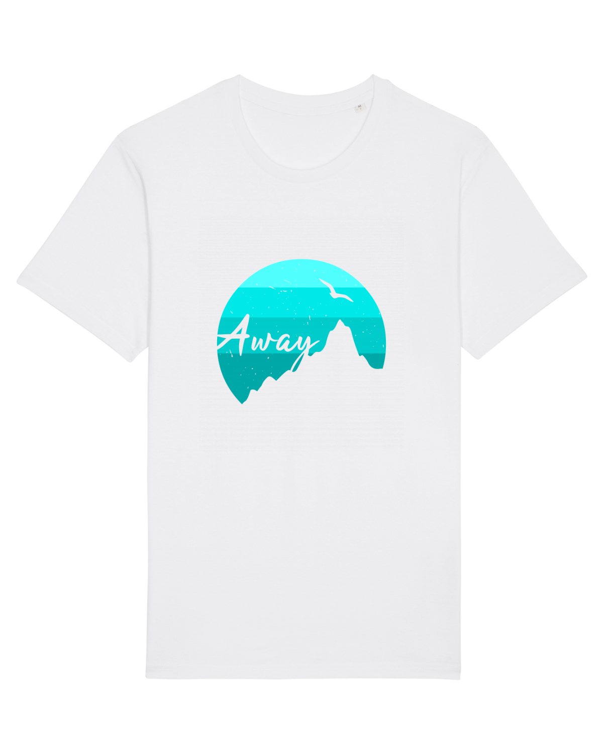 Tricou mânecă scurtă Unisex Rocker White