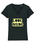 Frumusete  interioara Tricou mânecă scurtă guler V Damă Evoker