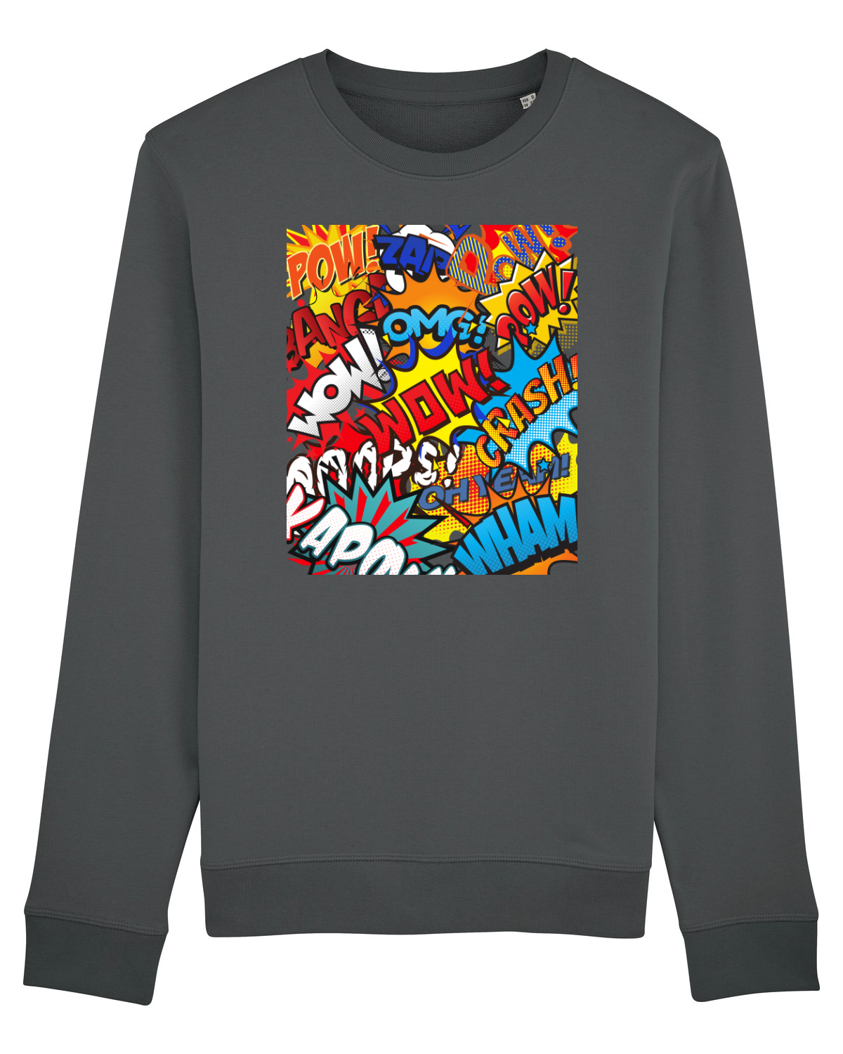 Bluză mânecă lungă Unisex Rise Anthracite