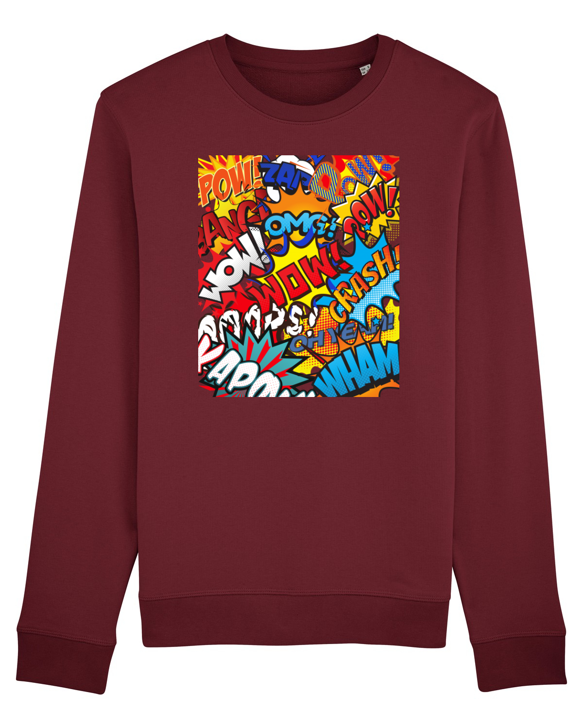 Bluză mânecă lungă Unisex Rise Burgundy