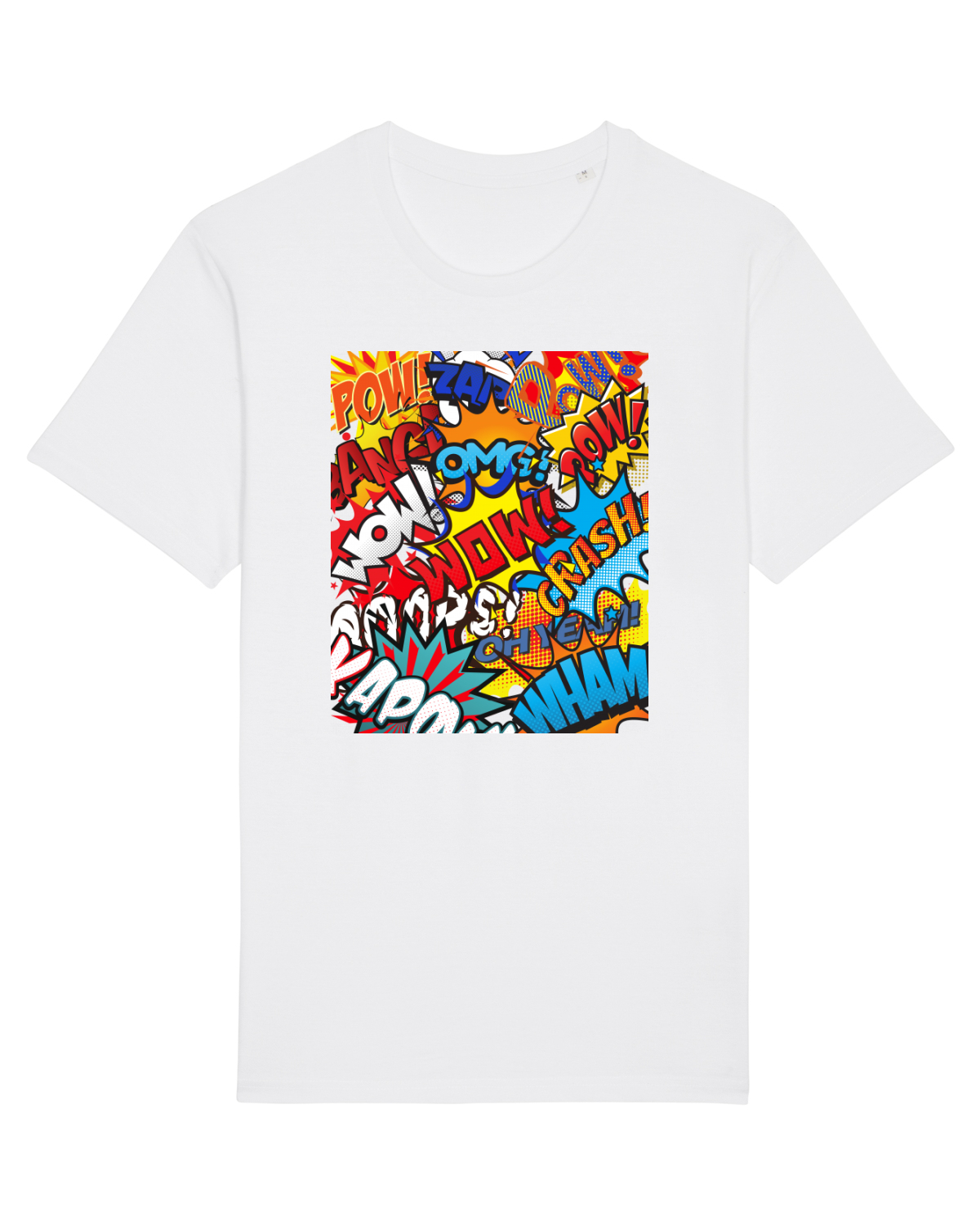 Tricou mânecă scurtă Unisex Rocker White