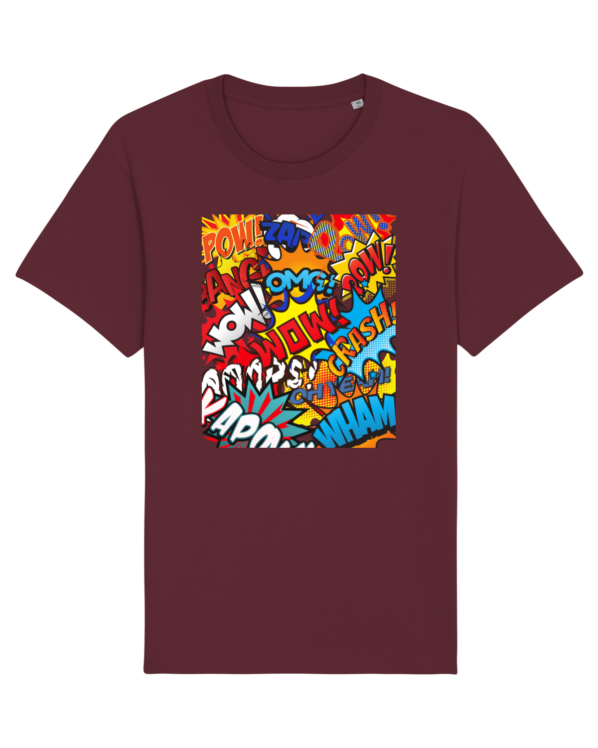 Tricou mânecă scurtă Unisex Rocker Burgundy
