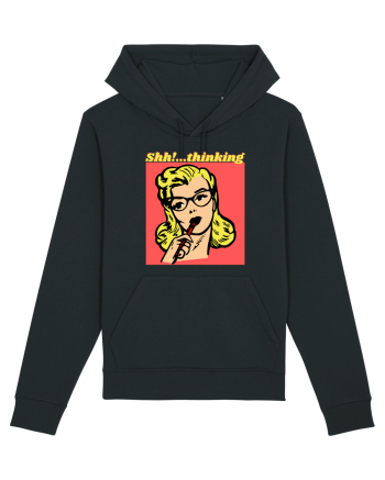 Funny Retro Comic Book Woman Black