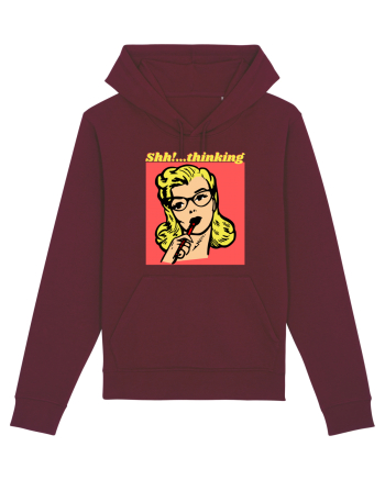 Funny Retro Comic Book Woman Burgundy