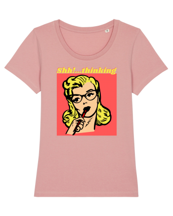 Funny Retro Comic Book Woman Canyon Pink