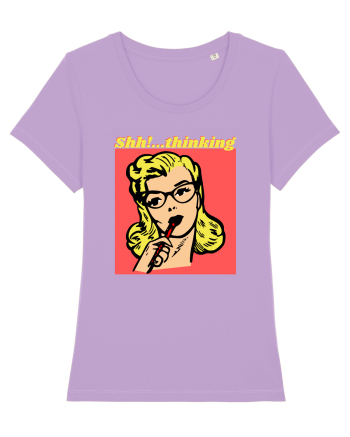 Funny Retro Comic Book Woman Lavender Dawn