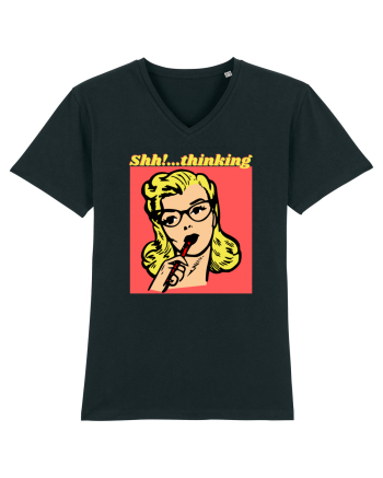 Funny Retro Comic Book Woman Black