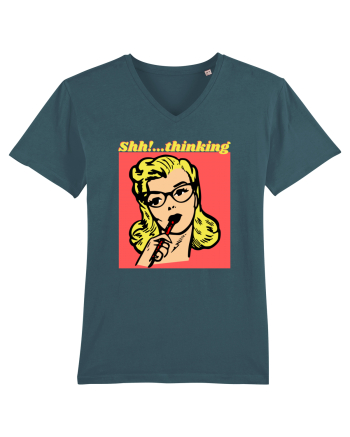 Funny Retro Comic Book Woman Stargazer