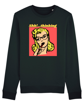 Funny Retro Comic Book Woman Black