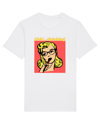 Funny Retro Comic Book Woman White