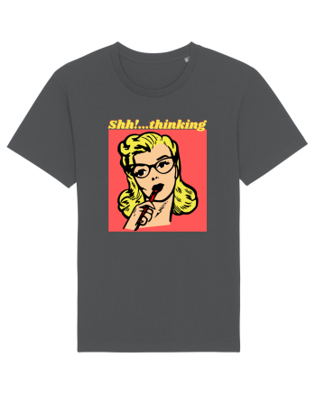 Funny Retro Comic Book Woman Anthracite