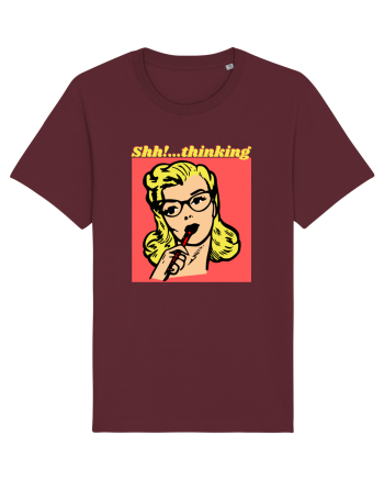 Funny Retro Comic Book Woman Burgundy