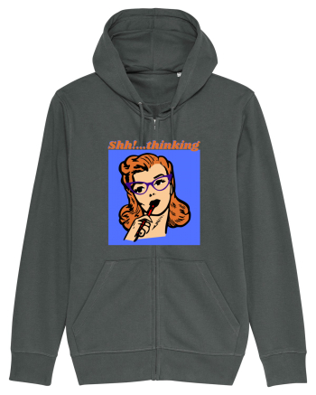 Funny Retro Comic Book Woman Anthracite