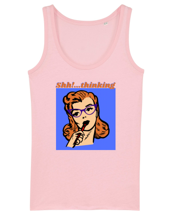 Funny Retro Comic Book Woman Cotton Pink